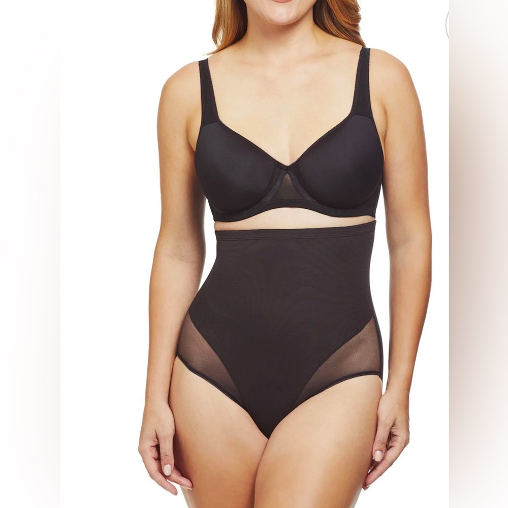 New TC Moderate Control Shapewear Sheer High Waist Brief Womens Medium